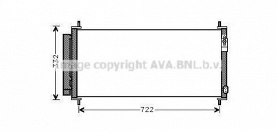 AVA QUALITY COOLING hda5264d -  Конденсатор, кондиционер